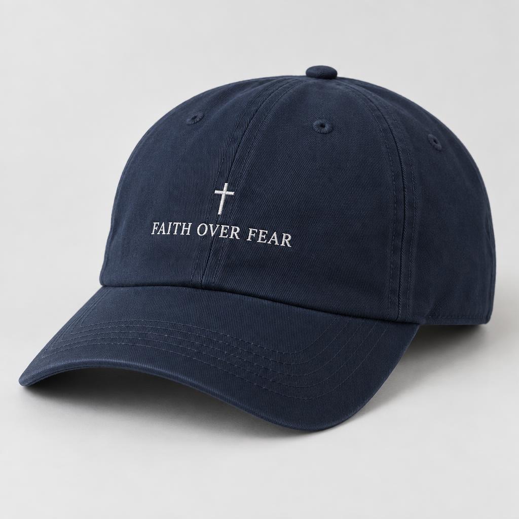 Faith Over Fear Embroidered Cap