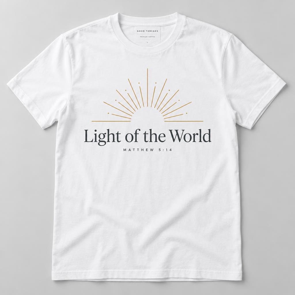 Light of the World Gospel Verse Tee